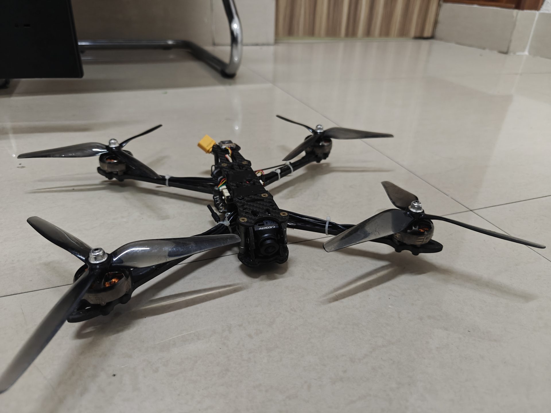 High-Agility Custom FPV Research Quadcopter